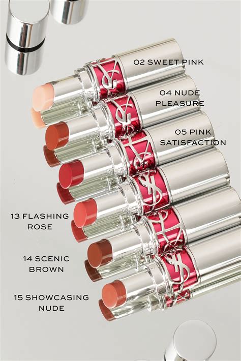 ysl lip balm set|ysl lip gloss chart.